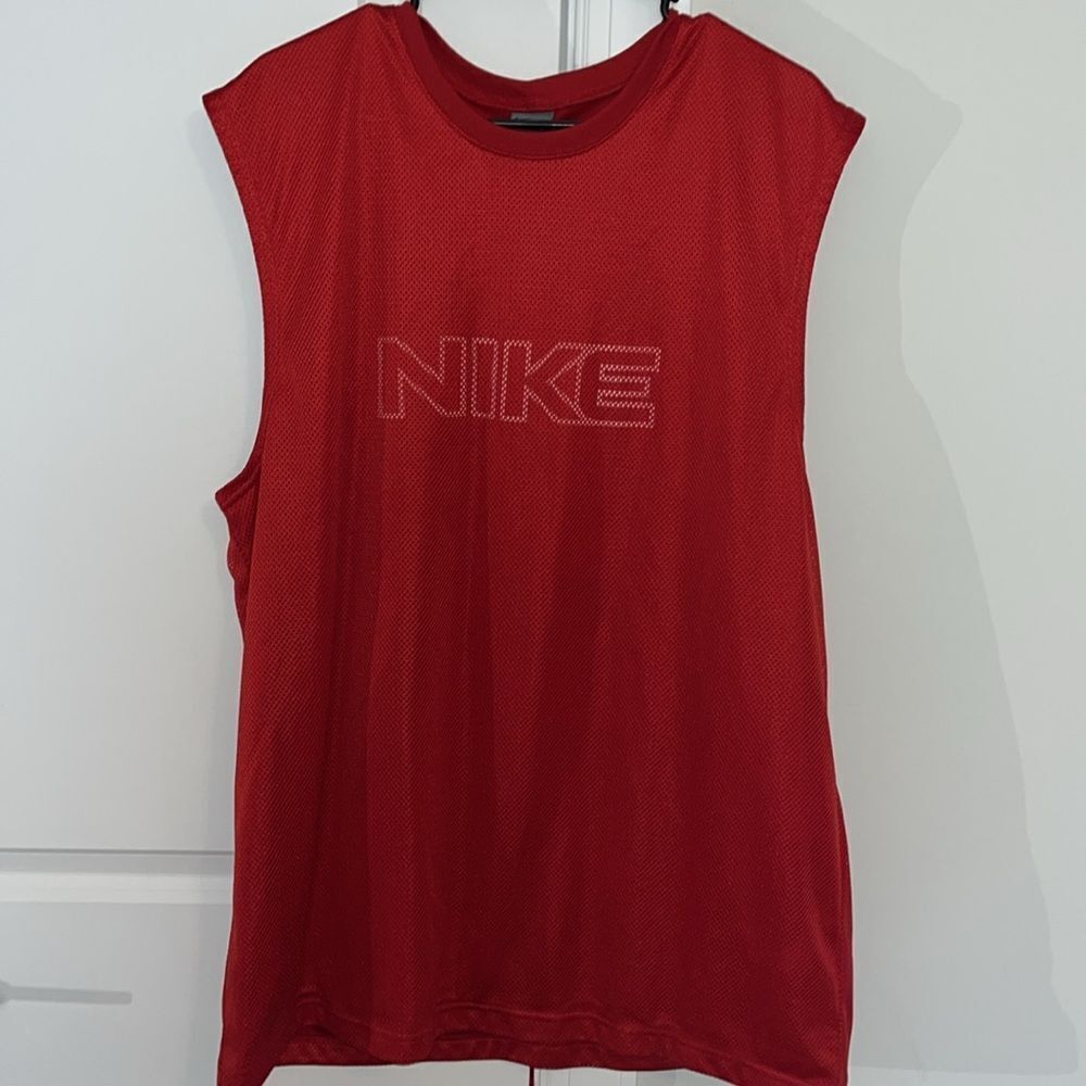 Nike Carolina Red Mesh Basketball Tank Sleeveless Jersey T Shirt XL Mens Bball